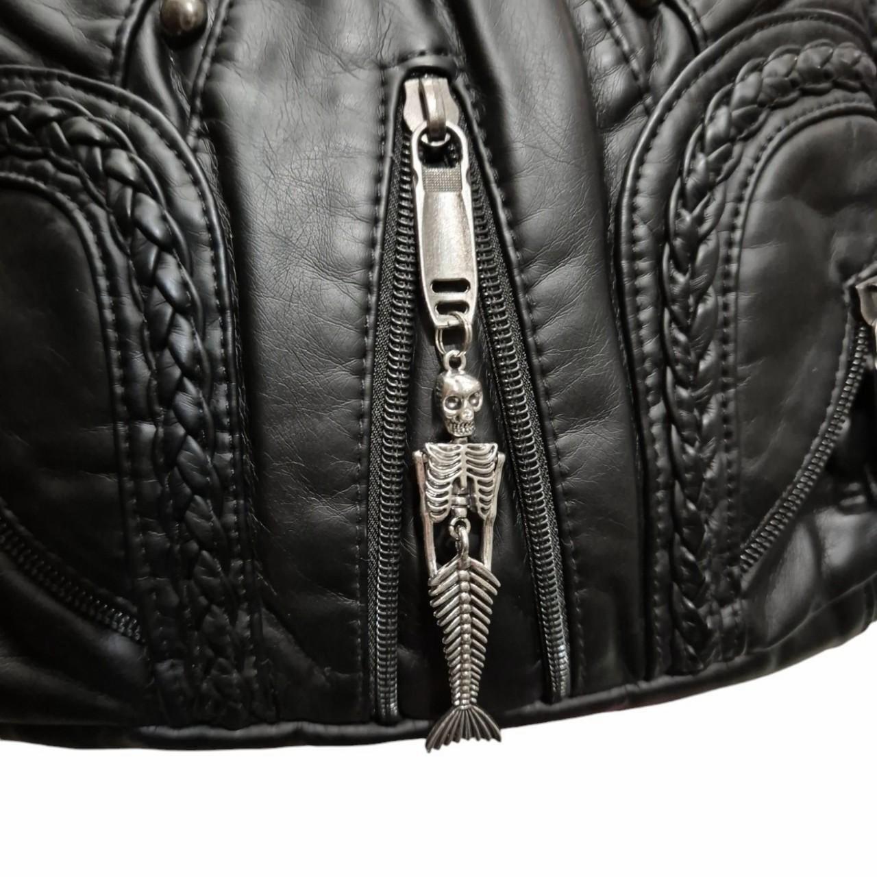 Mermaid skeleton charm handbag