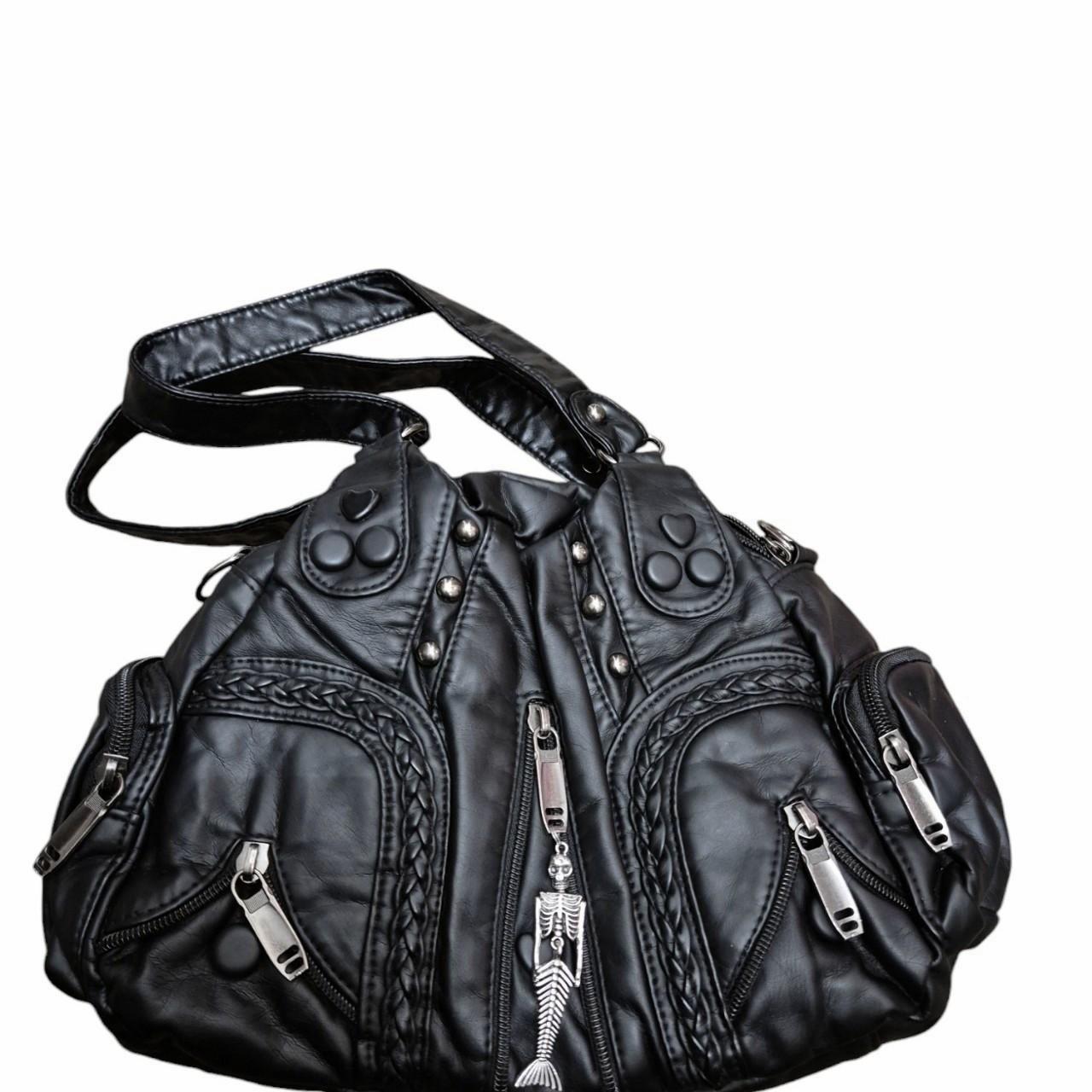 Mermaid skeleton charm handbag