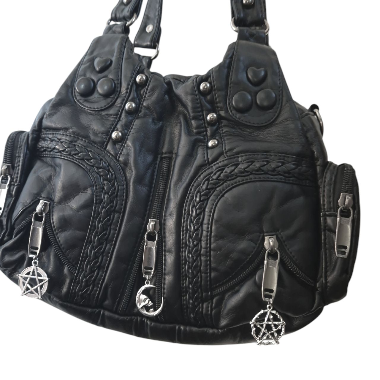 Skull Moon charm handbag