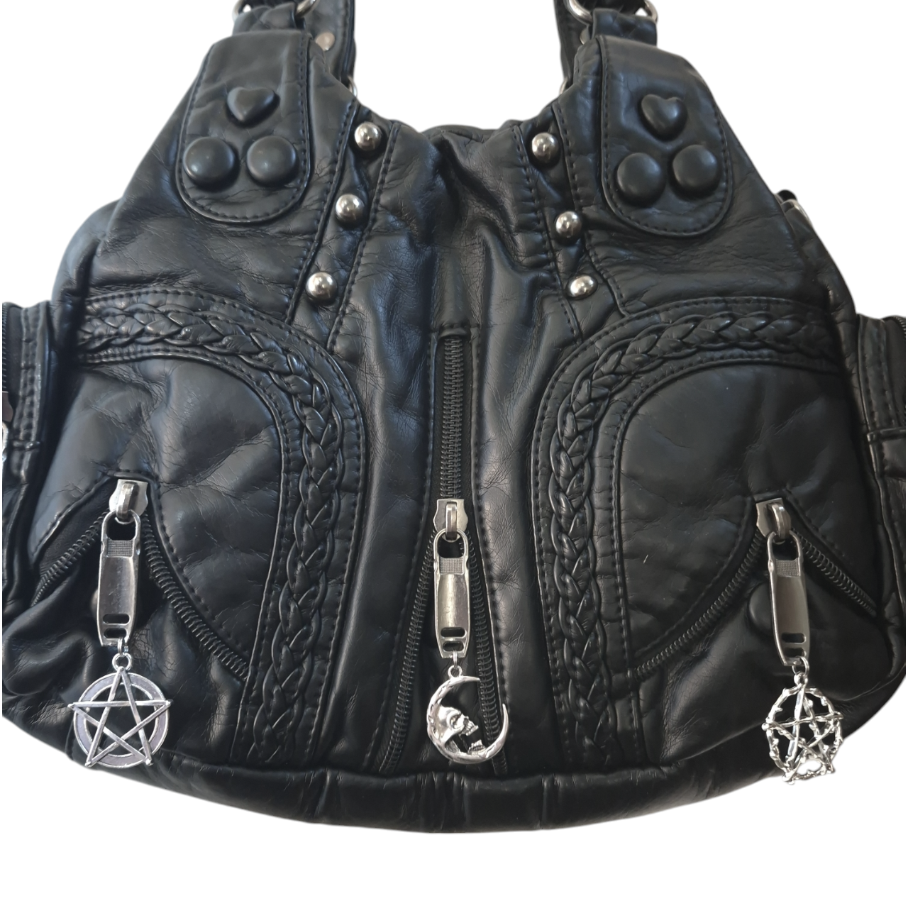 Skull Moon charm handbag