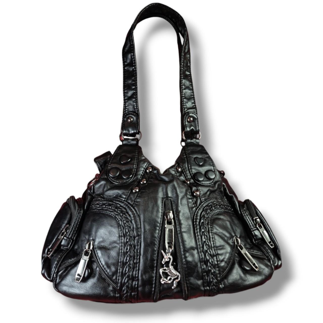 Unicorn skeleton charm handbag