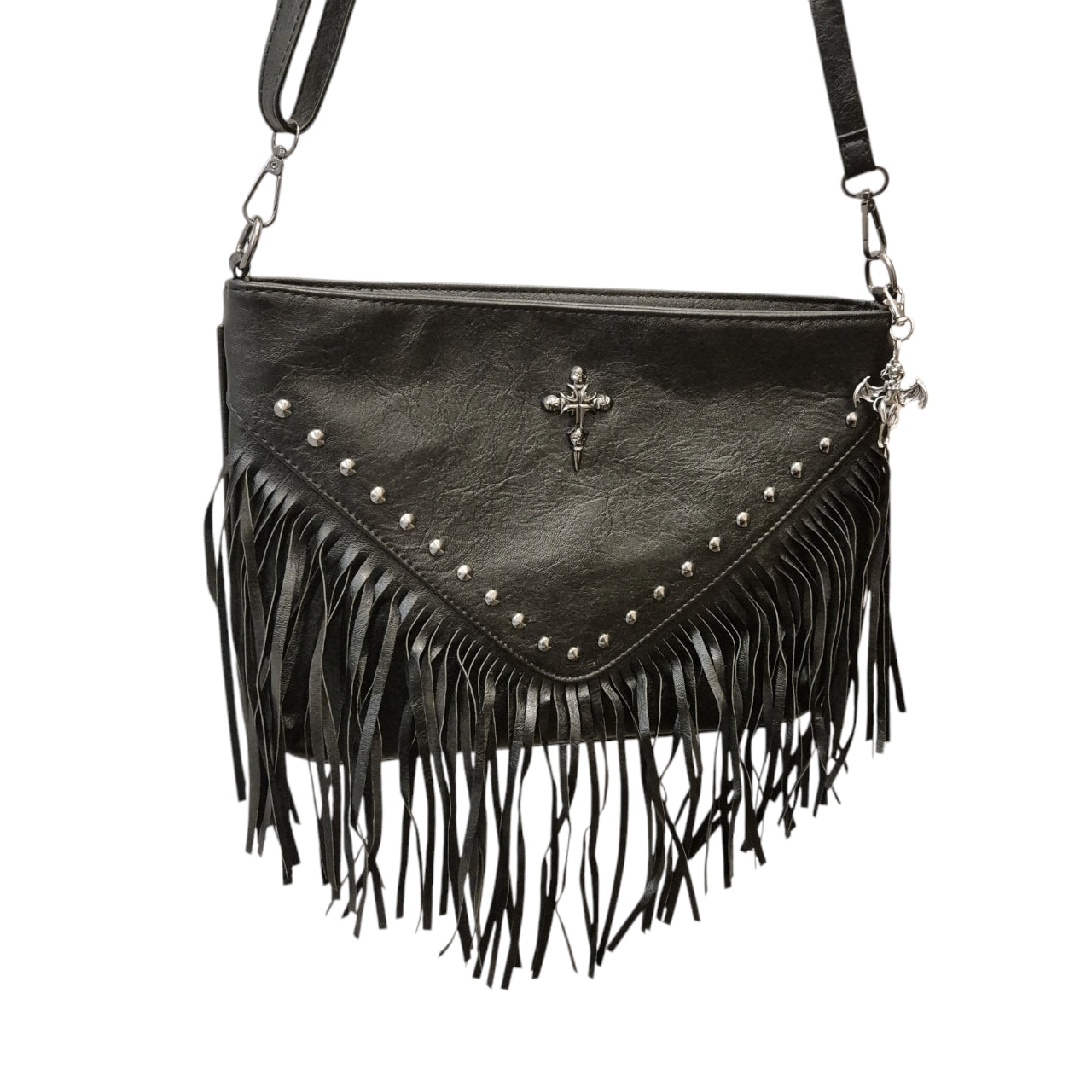 Devilish tassel crossbody bag