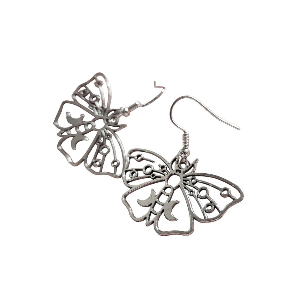 Luna Moth Dangle Earrings