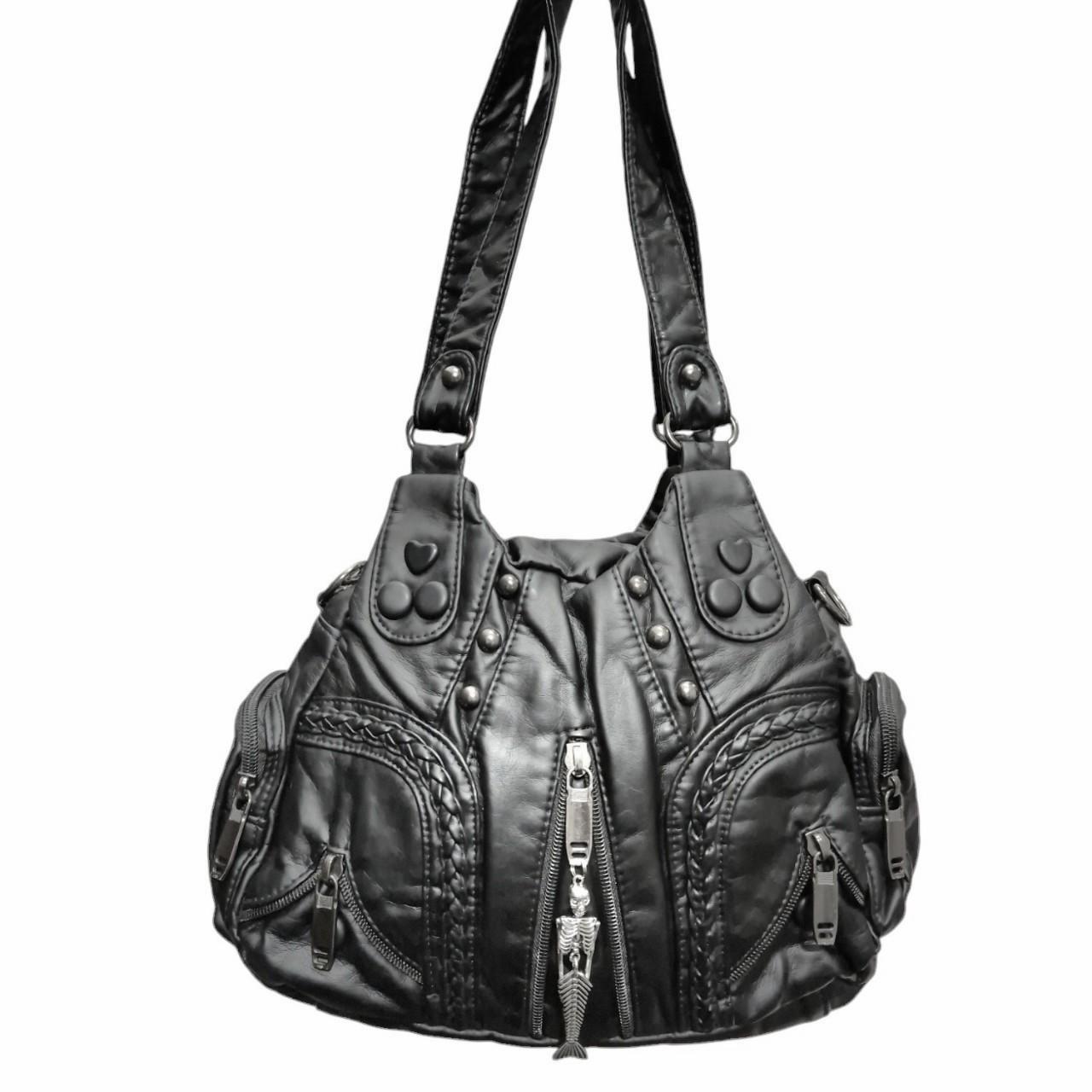 Mermaid skeleton charm handbag