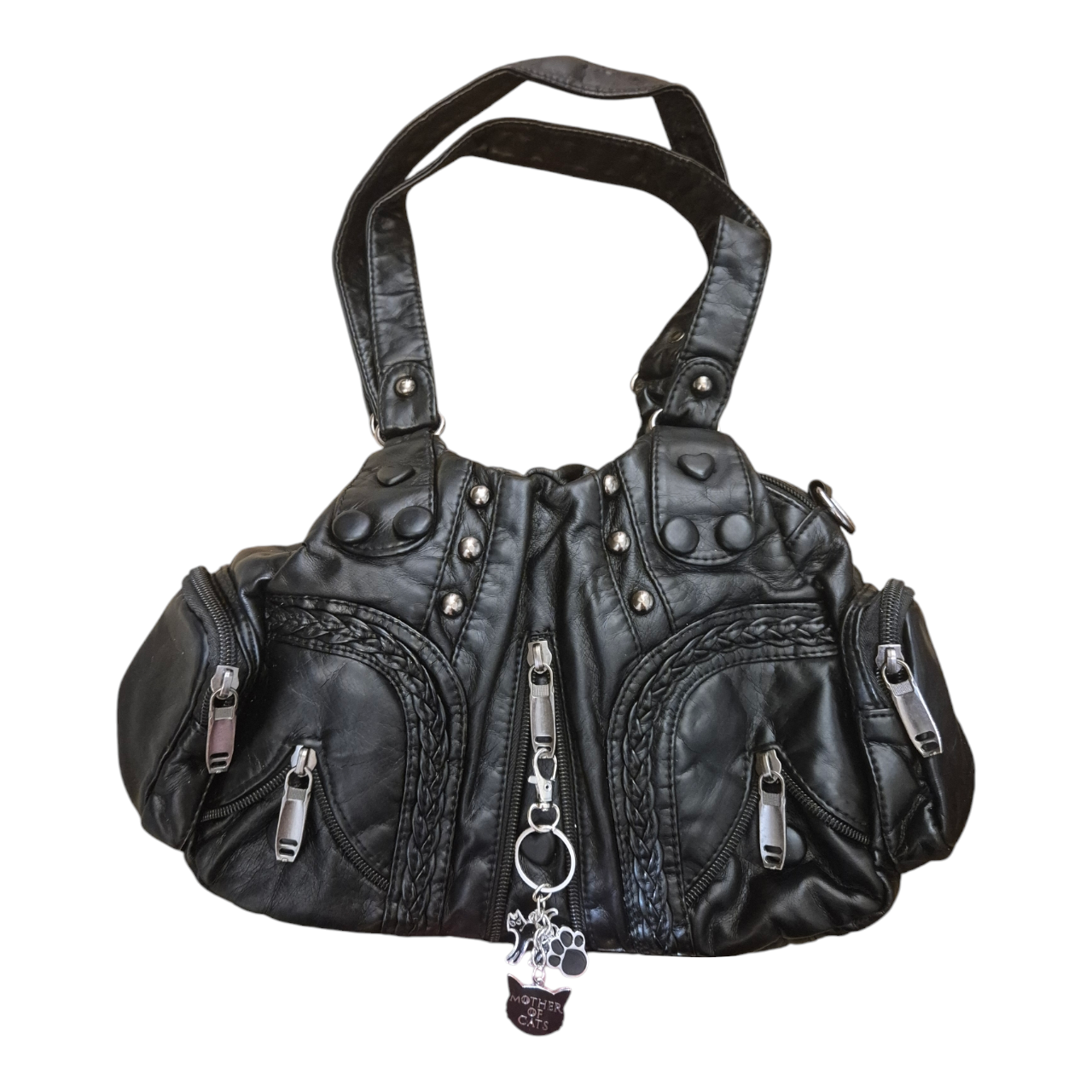 Mother of Cats charm handbag