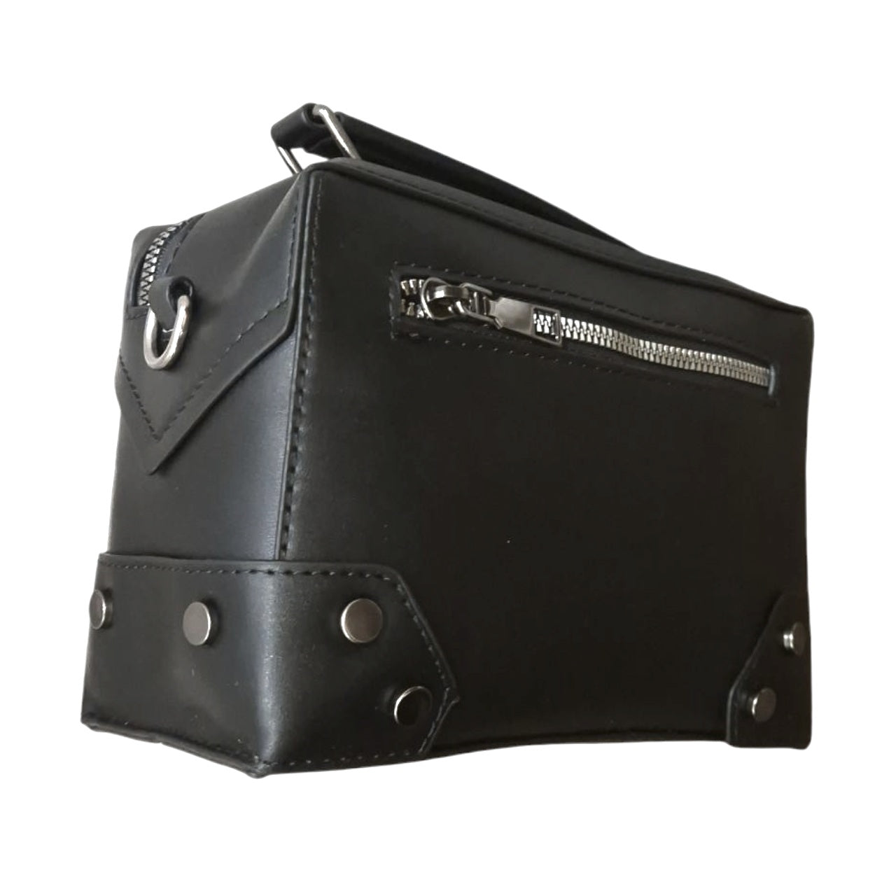 Gothic Cross Embellished Rectangular Handbag