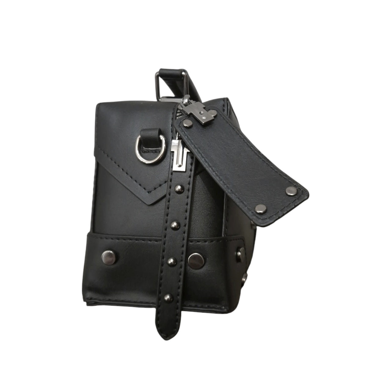 Gothic Cross Embellished Rectangular Handbag