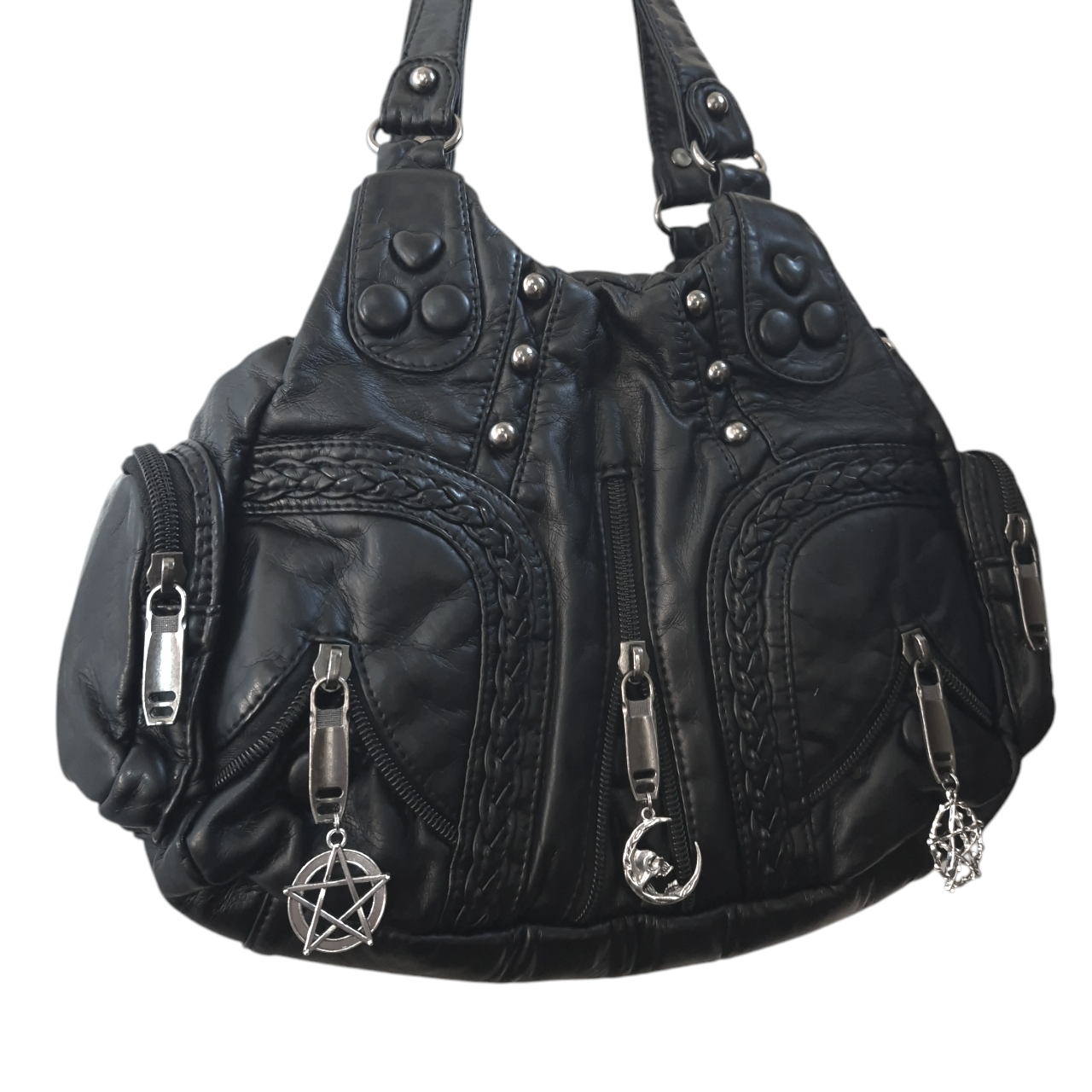 Skull Moon charm handbag