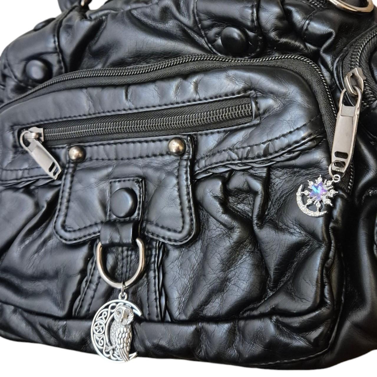 Witchy Owl in the Moon charms handbag