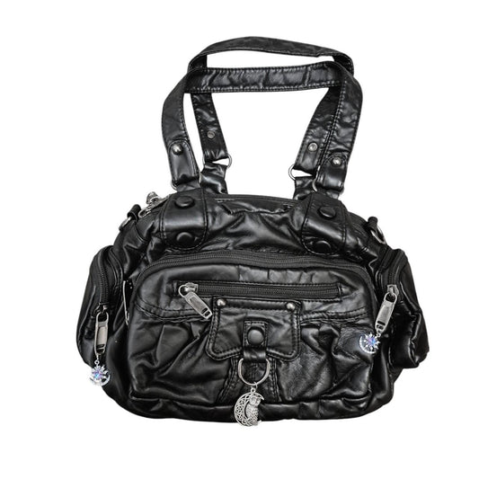 Witchy Owl in the Moon charms handbag