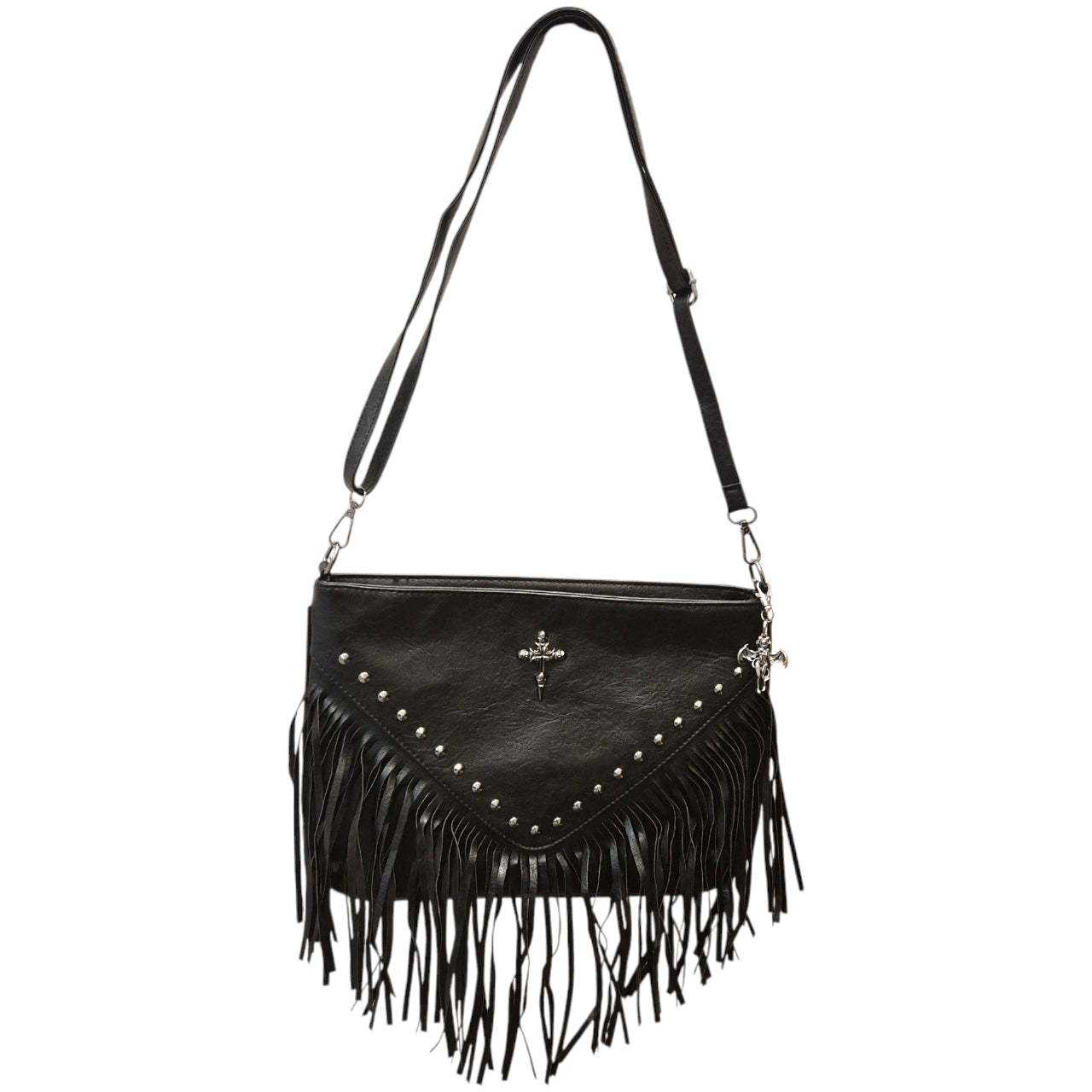 Devilish tassel crossbody bag