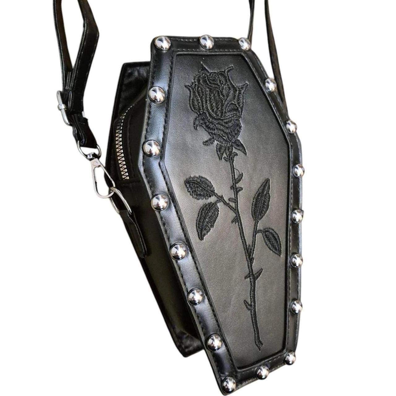 Pirate charm coffin crossbody bag