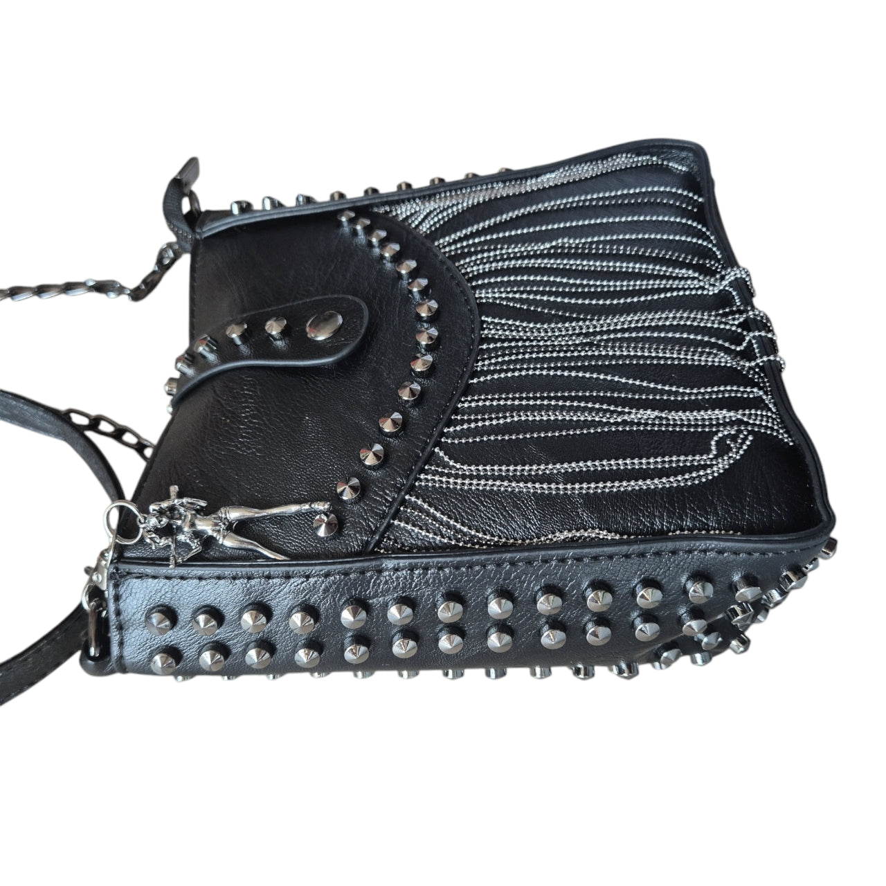 Badass Babe Studded Tassel Crossbody Bag