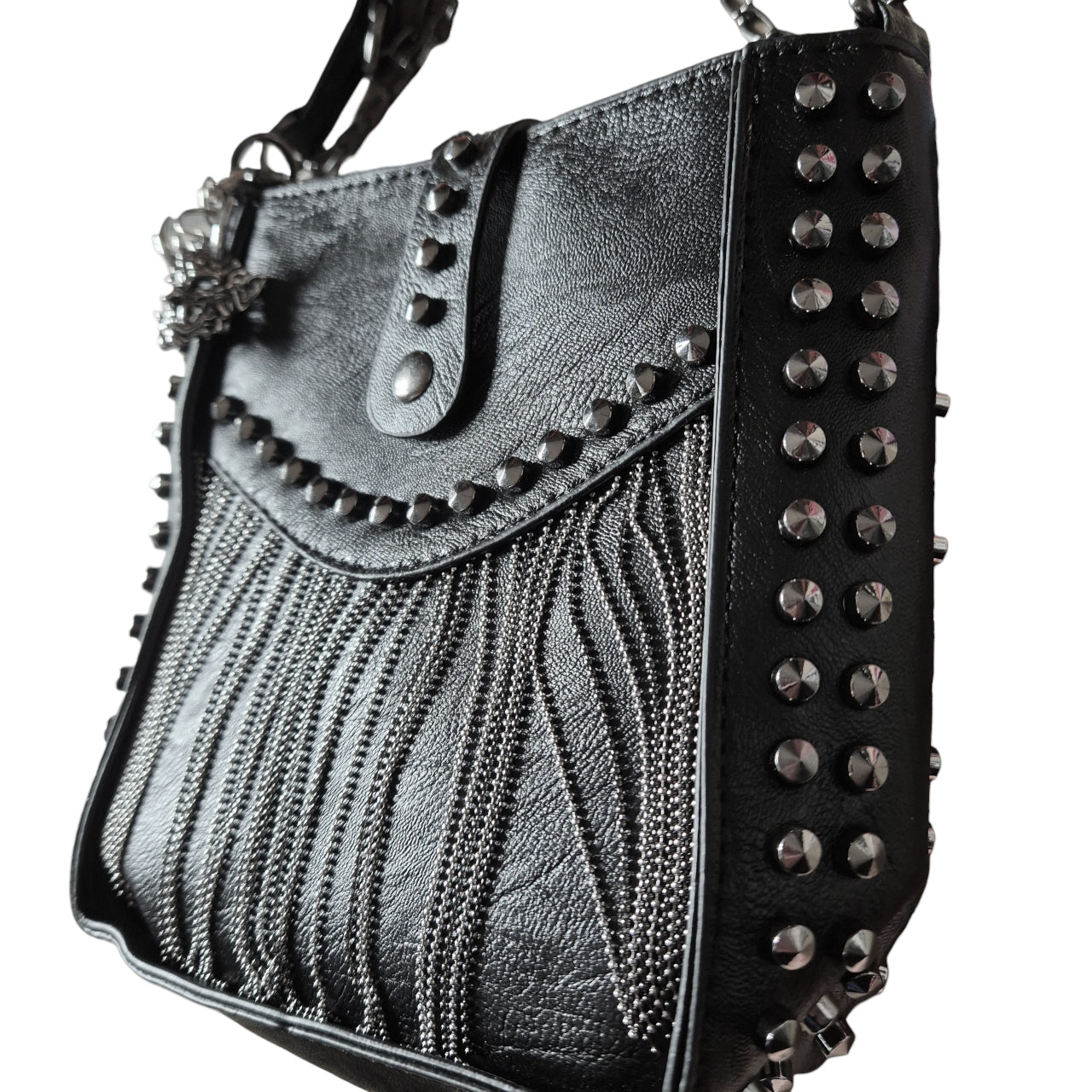 Horned Demon Charm Crossbody Bag