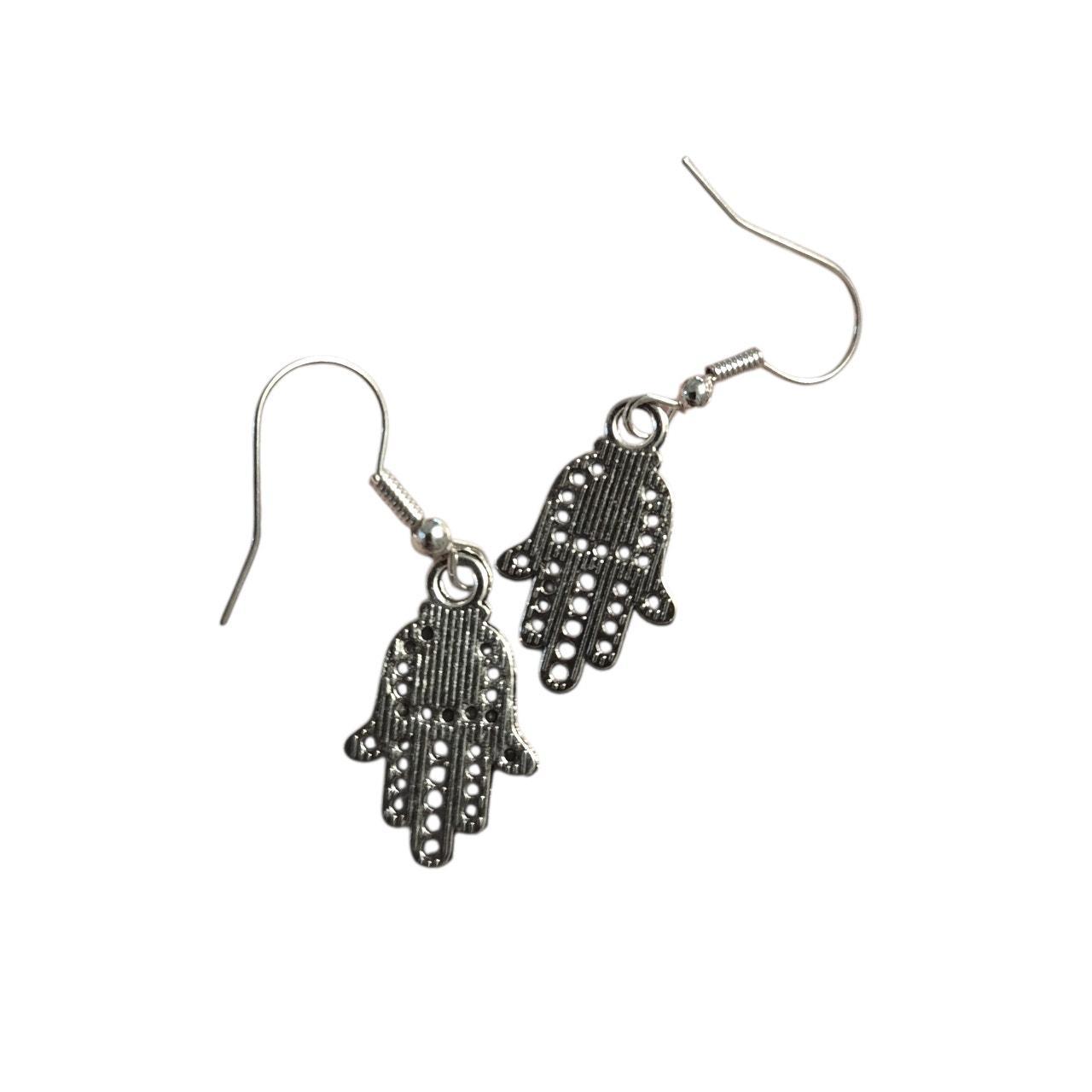 Hamsa Hand Dangle Earrings