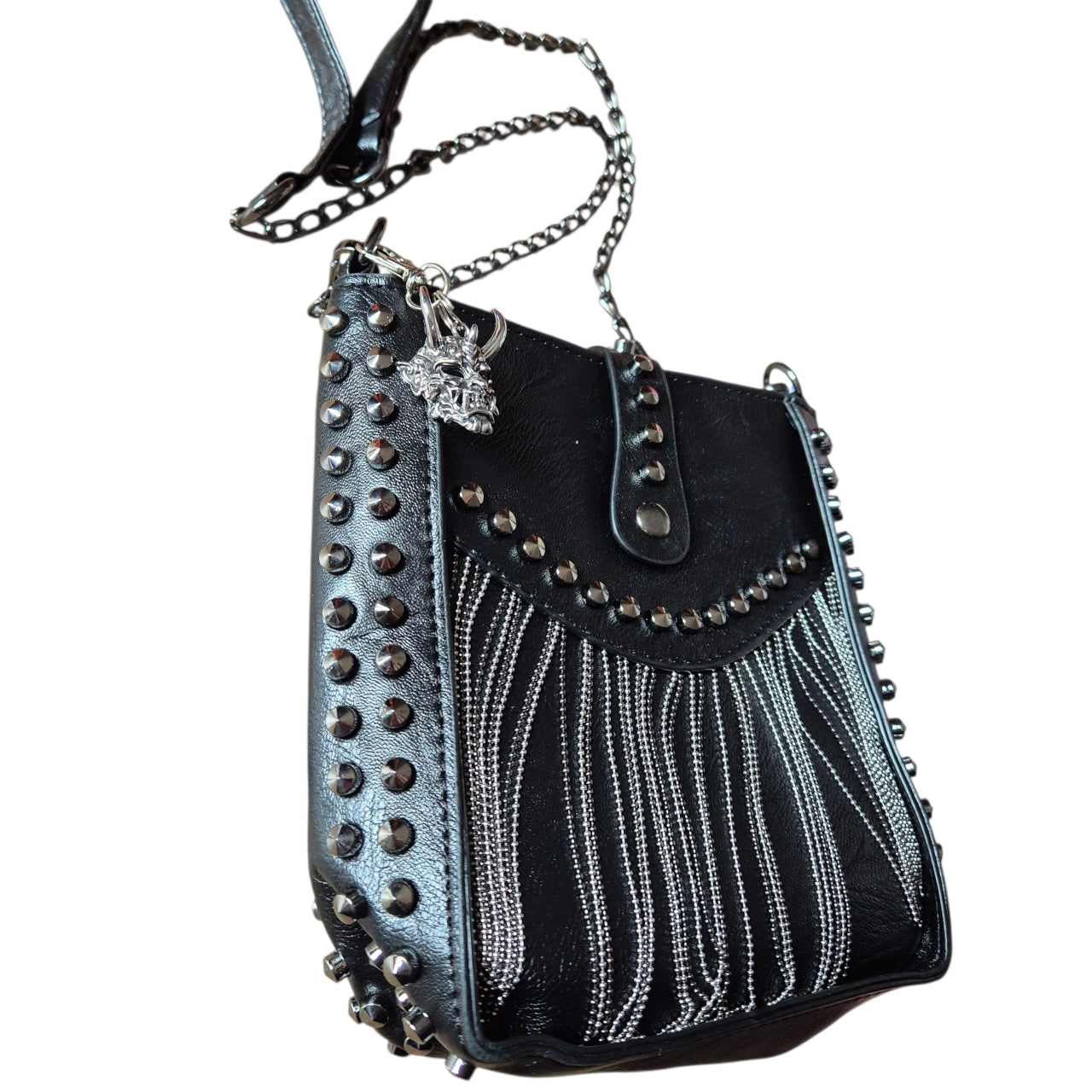Horned Demon Charm Crossbody Bag