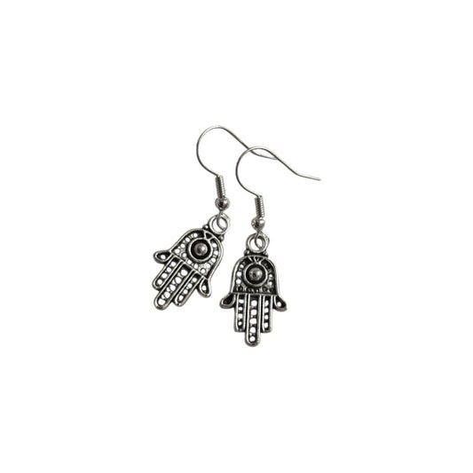 Hamsa Hand Dangle Earrings